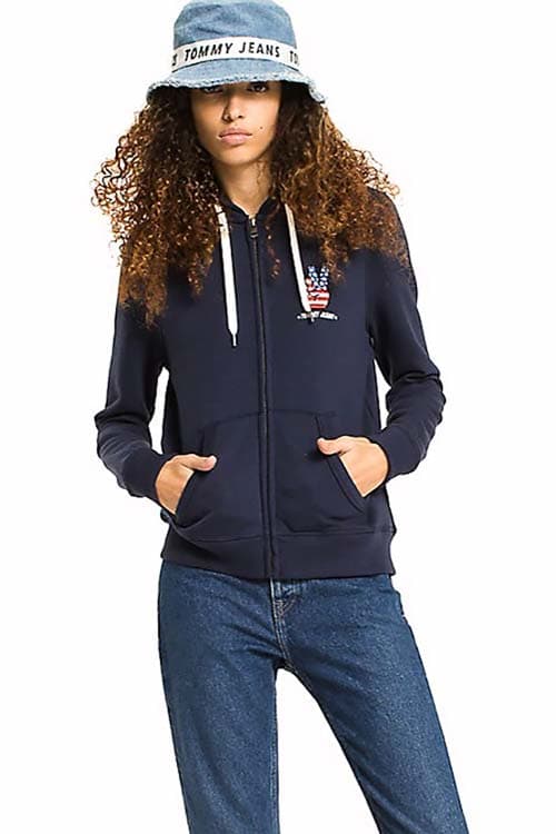 BLUZA LOGO ZIP HOODIE