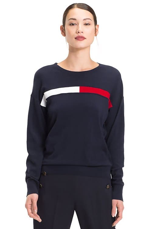 SWETER TACEE C-NK FLAG